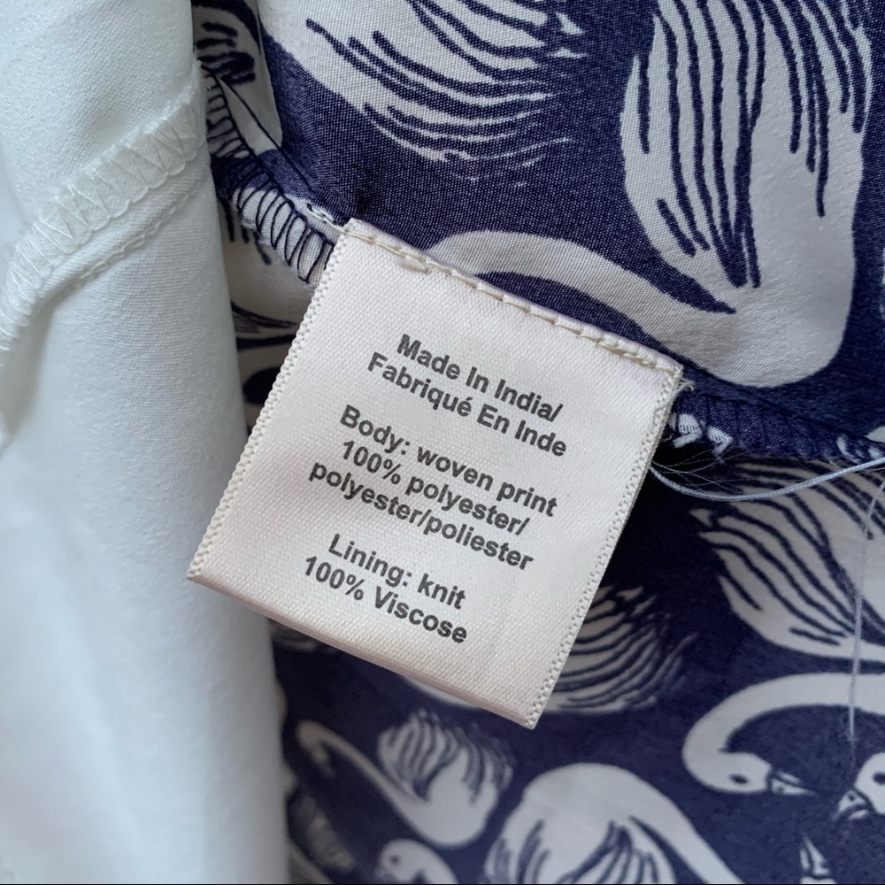 Anthropologie Porridge Layered Swing Tank Swans - Picture 5 of 6